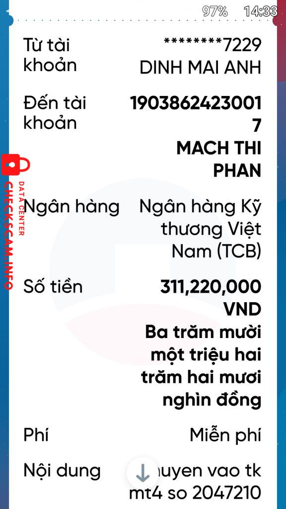 Evidence against Mạch thị phấn