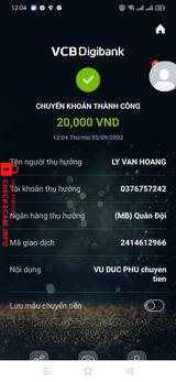 Evidence against LY VAN HOANG
