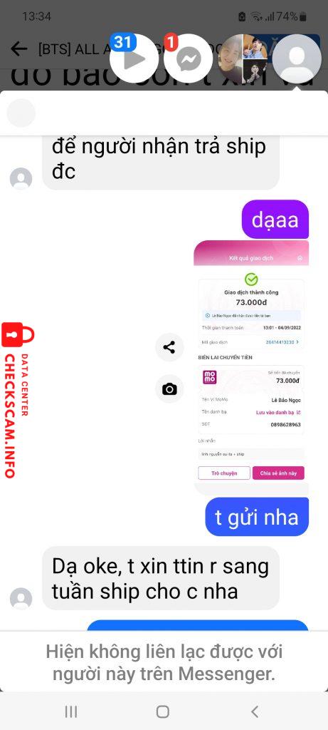 Evidence against Lê Bảo Ngọc