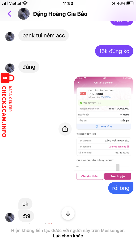 Evidence against Đặng Hoàng Gia Bảo