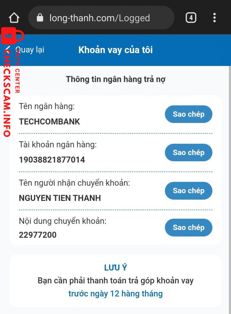 Evidence against long-thanh.com – NGUYEN TIEN THANH