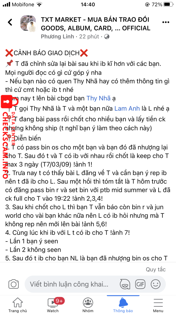 Evidence against HOANG BAO NGOC