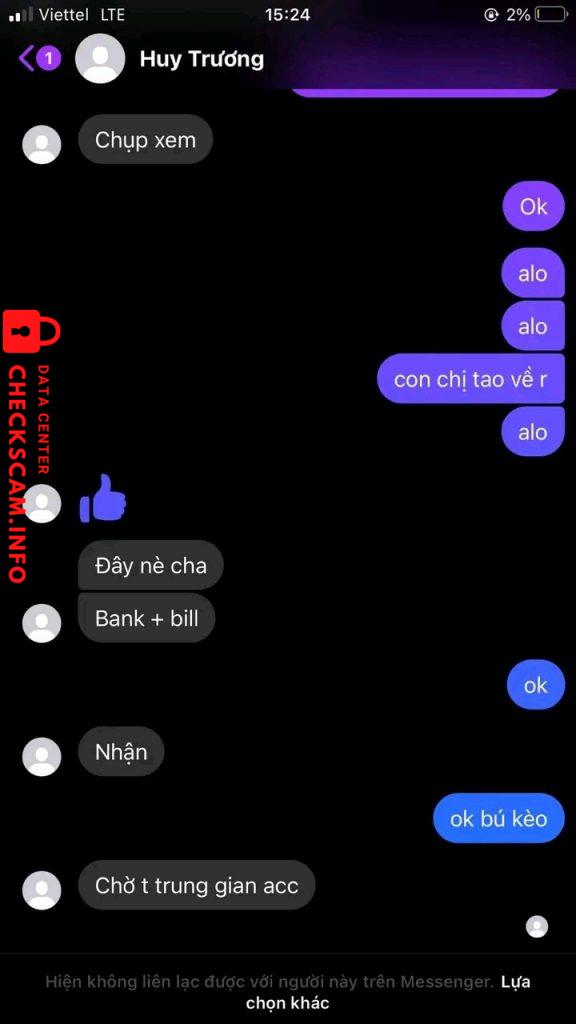 Evidence against Trương Quốc Huy