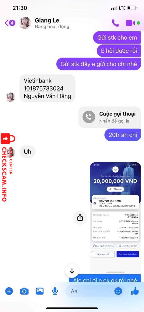 Evidence against Nguyễn Văn Hằng