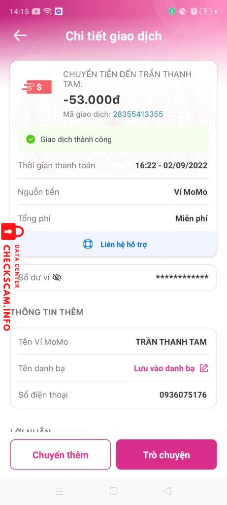 Evidence against TRAN THANH TAM