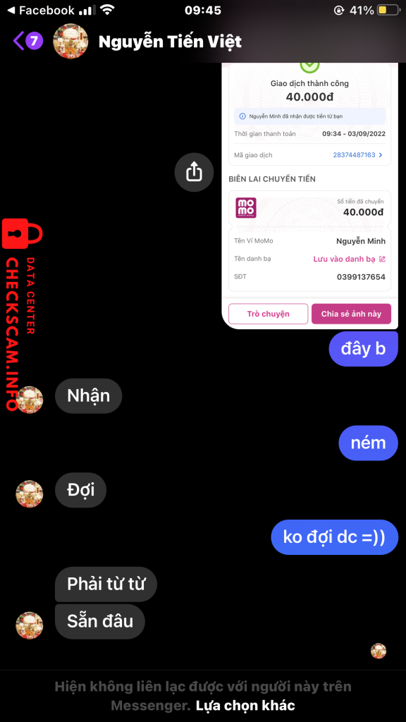 Evidence against Nguyễn Tiến Việt