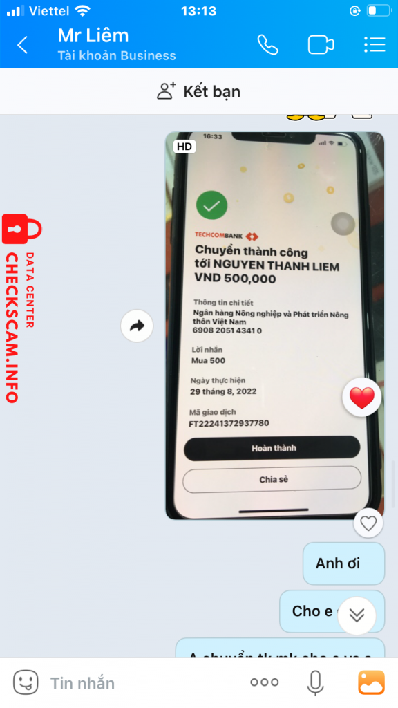 Evidence against Nguyen thanh liem