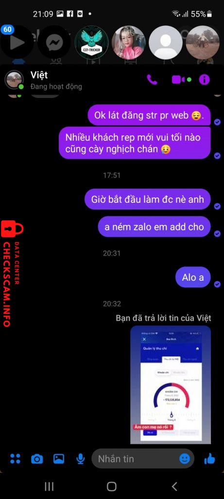 Evidence against Cầm Việt Hùng