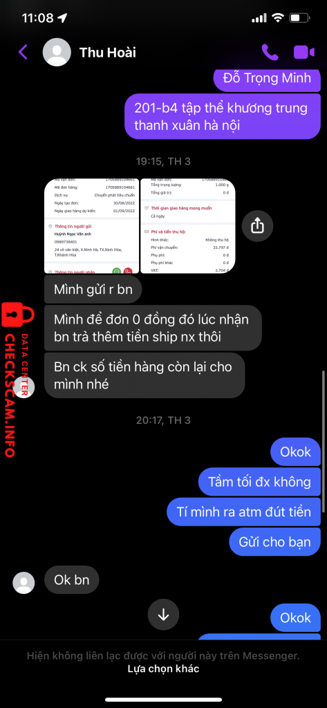Evidence against Huỳnh Ngọc Vân Anh
