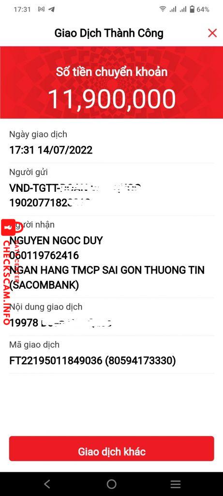 Evidence against duyalex.com NGUYEN NGOC DUY