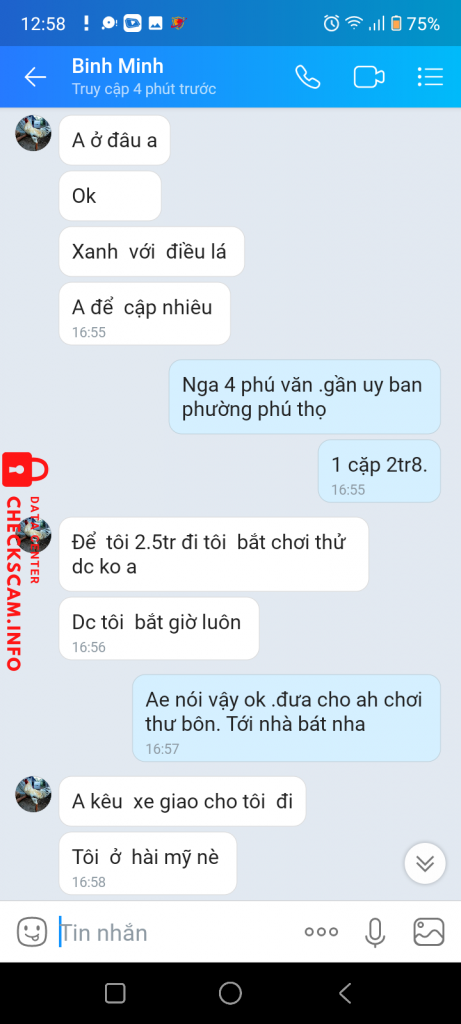Evidência contra Lương văn tuấn