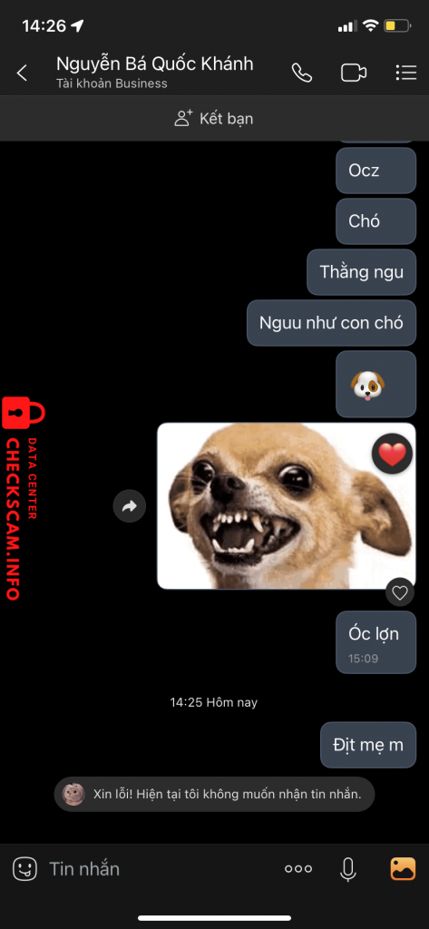 Evidência contra Trần Viết Quốc Bảo