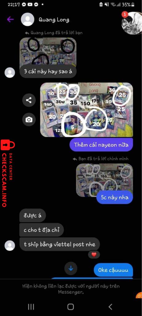 Evidência contra Phạm Hoà Hiệp