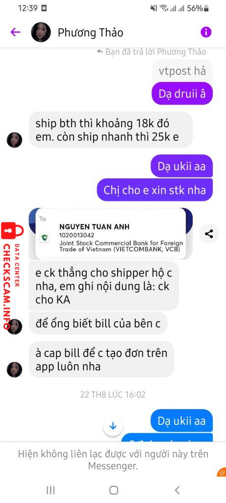 Evidência contra NGUYEN TUAN ANH