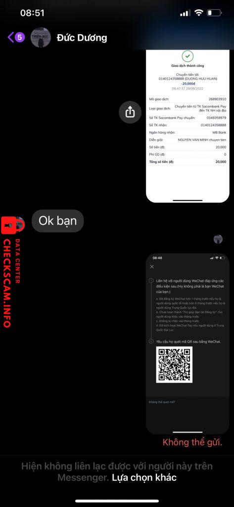 Evidência contra Dương Hữu Huân