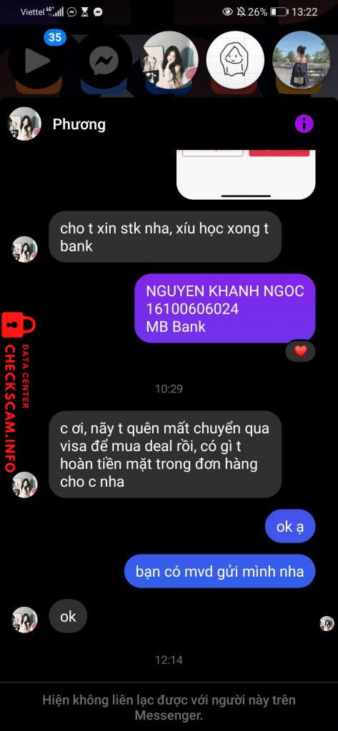 Evidência contra LE THI KIM ANH