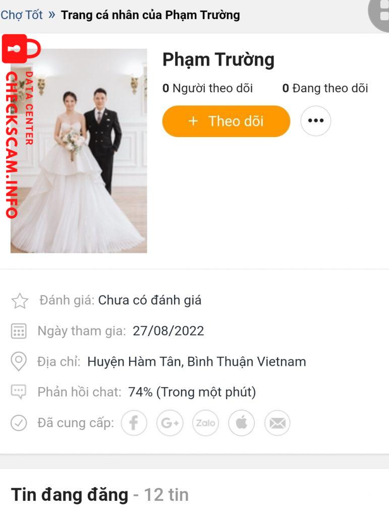 Evidência contra Pham Van Truong