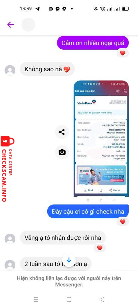 Evidência contra Nguyễn Văn Biên