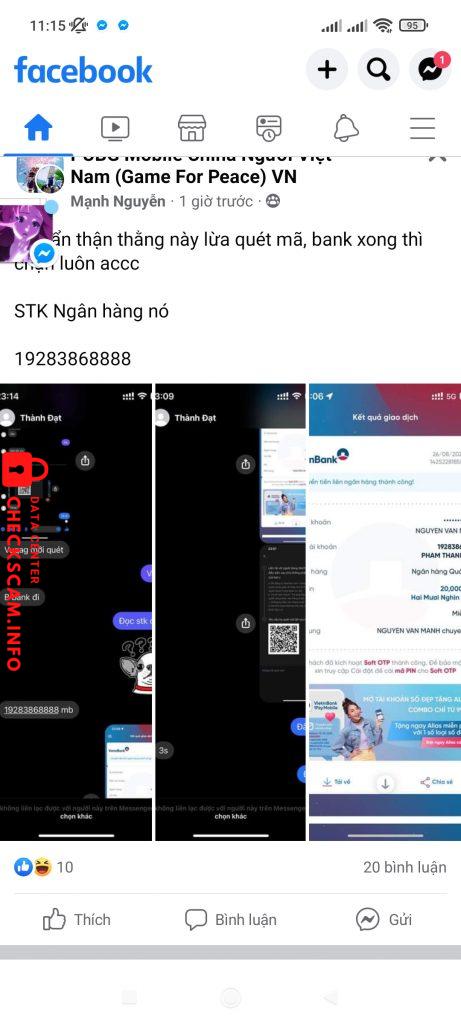 Evidência contra PHAM THANH DAT