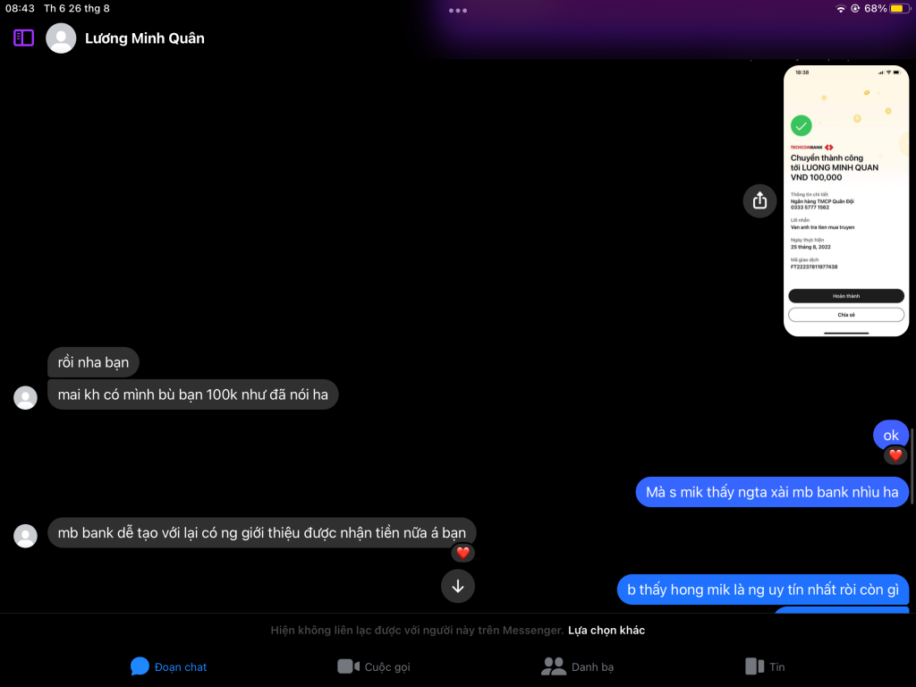 Evidência contra Lương Minh Quân