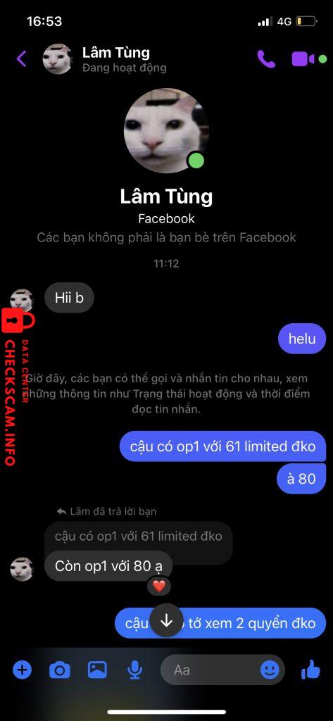 Evidência contra NGUYEN TIEN TUNG LAM