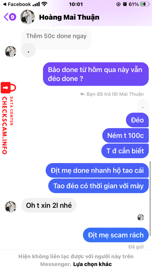 Evidência contra Nguyen Thi Dao