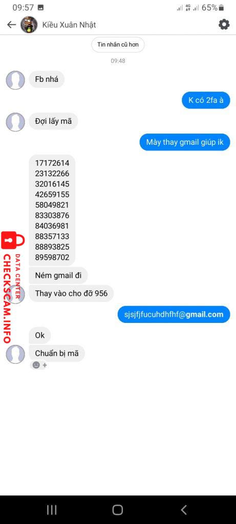 Evidência contra Nguyễn Tuấn Tú