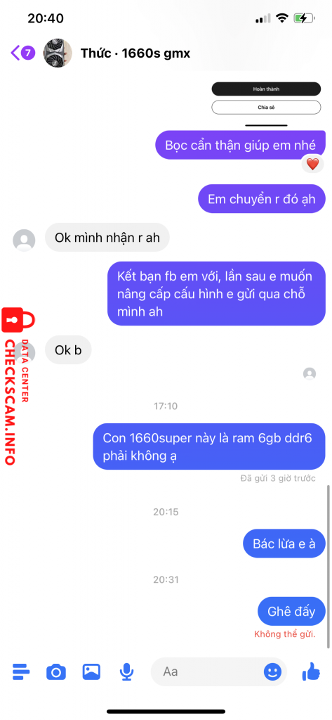 Evidência contra NGUYEN THI THUY