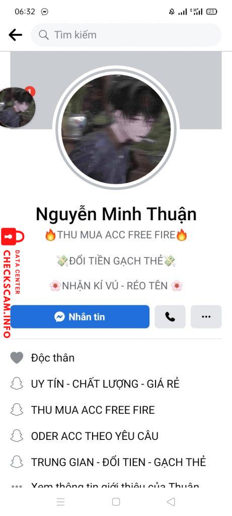 Evidência contra Nguyễn Minh Thuận