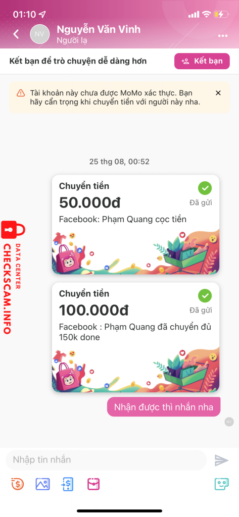 Evidência contra Nguyễn Văn Minh