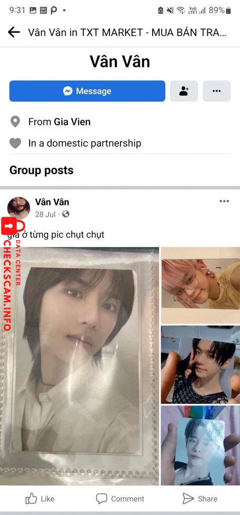 Evidência contra Nguyen Thi Ngoc Anh