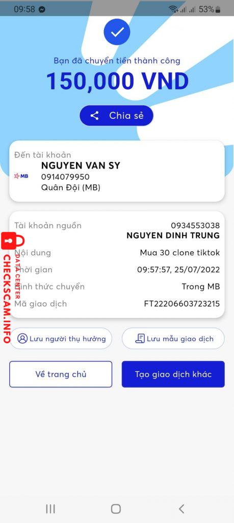 Evidência contra nguyen van sy