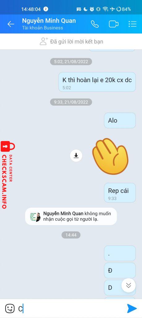Evidência contra Nguyễn Minh Quân