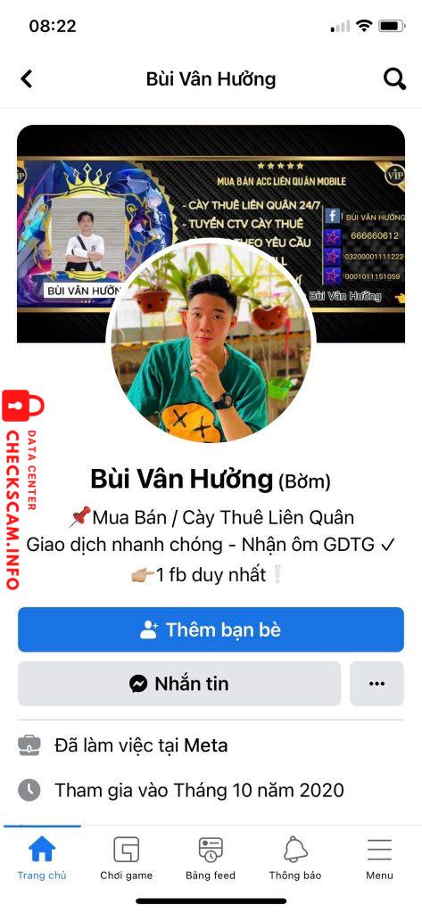 Evidência contra Bui Van Huong