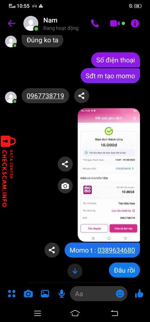 Evidência contra Trần Đức Nam