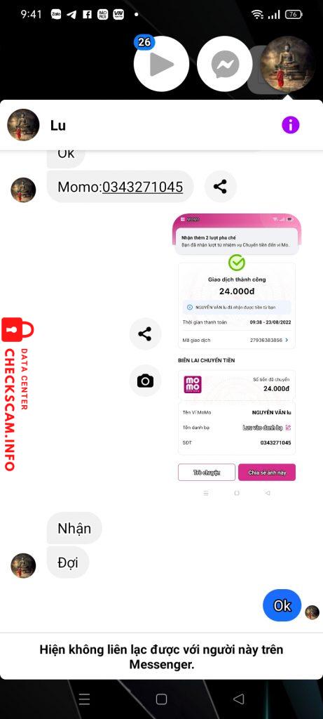 Evidência contra NGUYEN VAN Lu