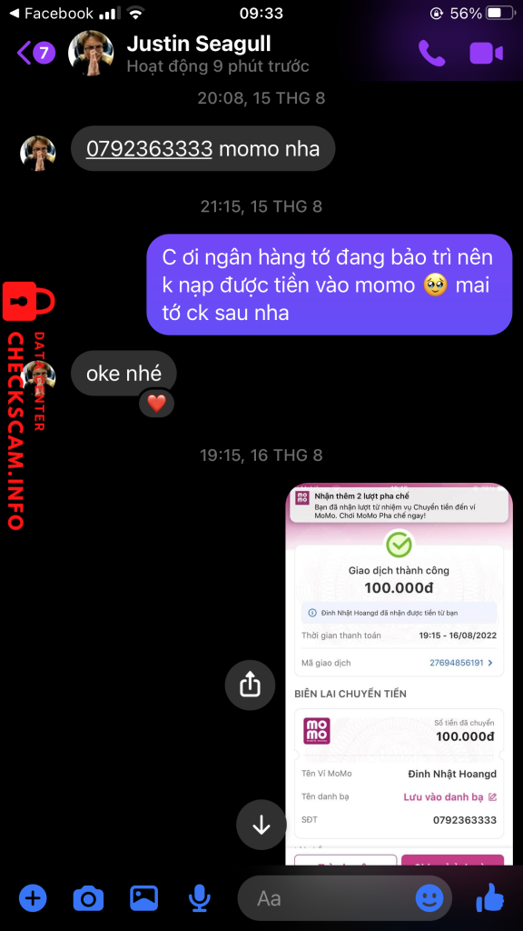 Evidência contra Đinh Nhật Hoàng