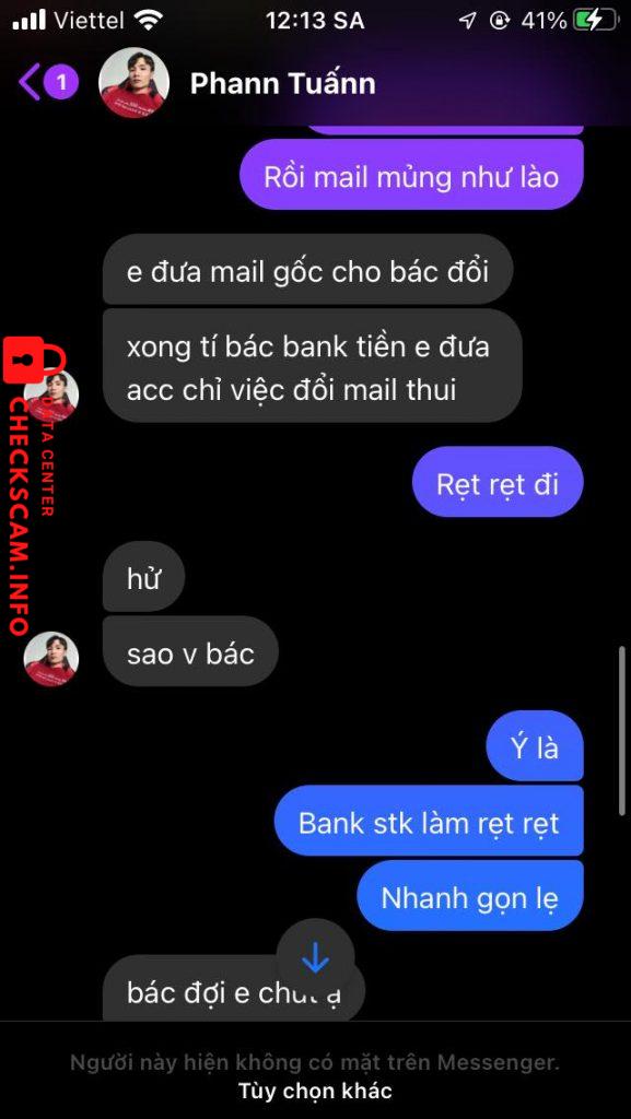 Evidência contra NGUYEN TUAN ANH