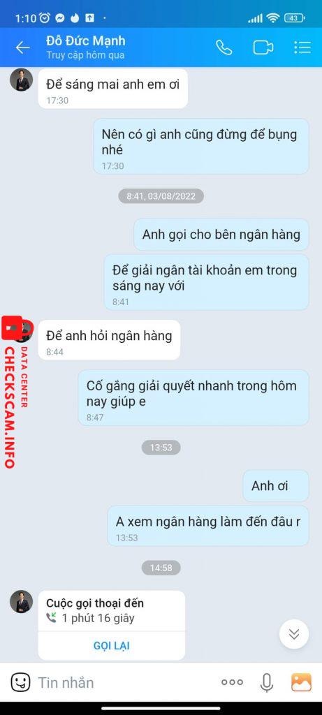 Evidência contra NHU DINH MINH