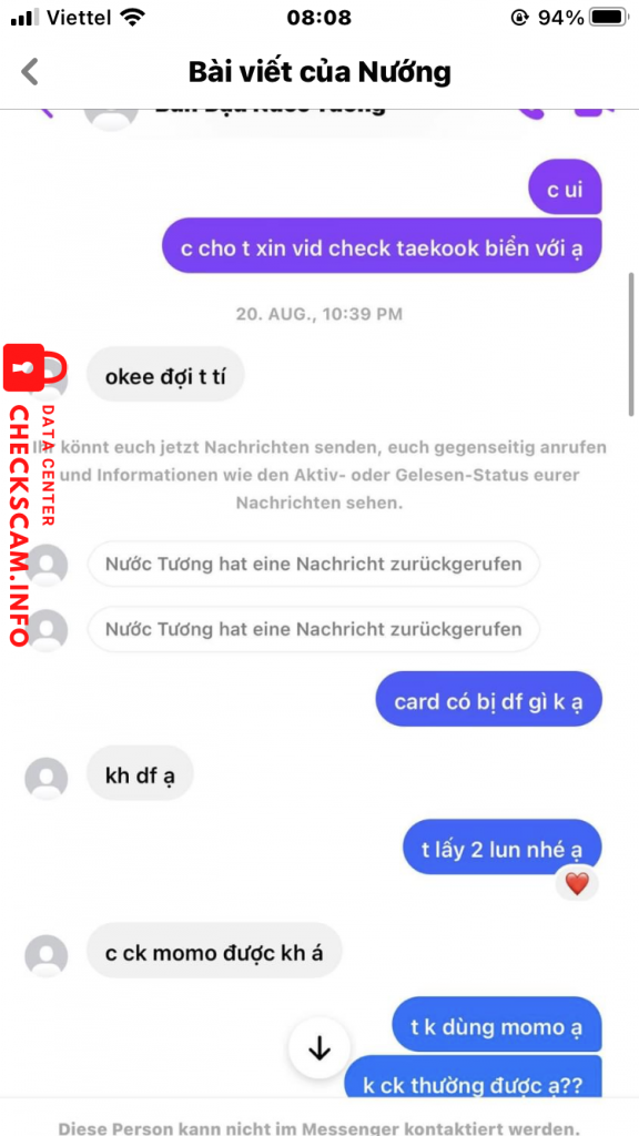 Evidência contra NGO THU HA