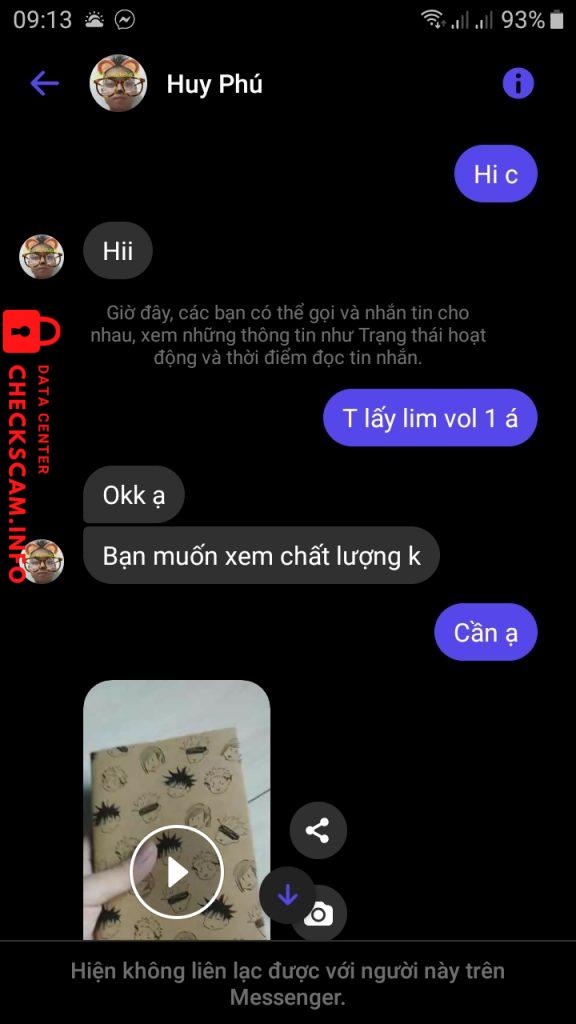 Evidência contra Nguyễn Huy Phú