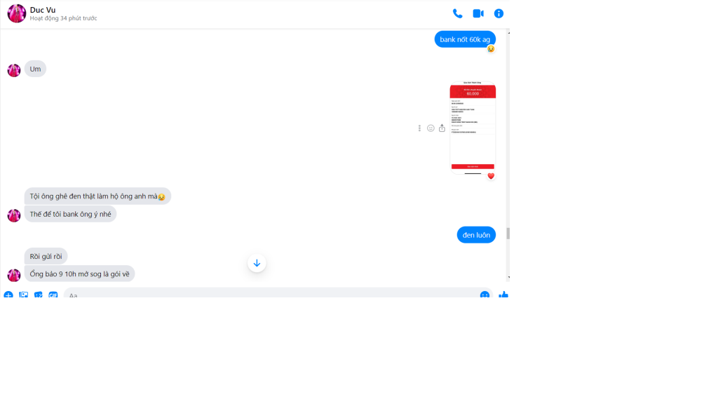 Evidência contra Vũ Đức Anh