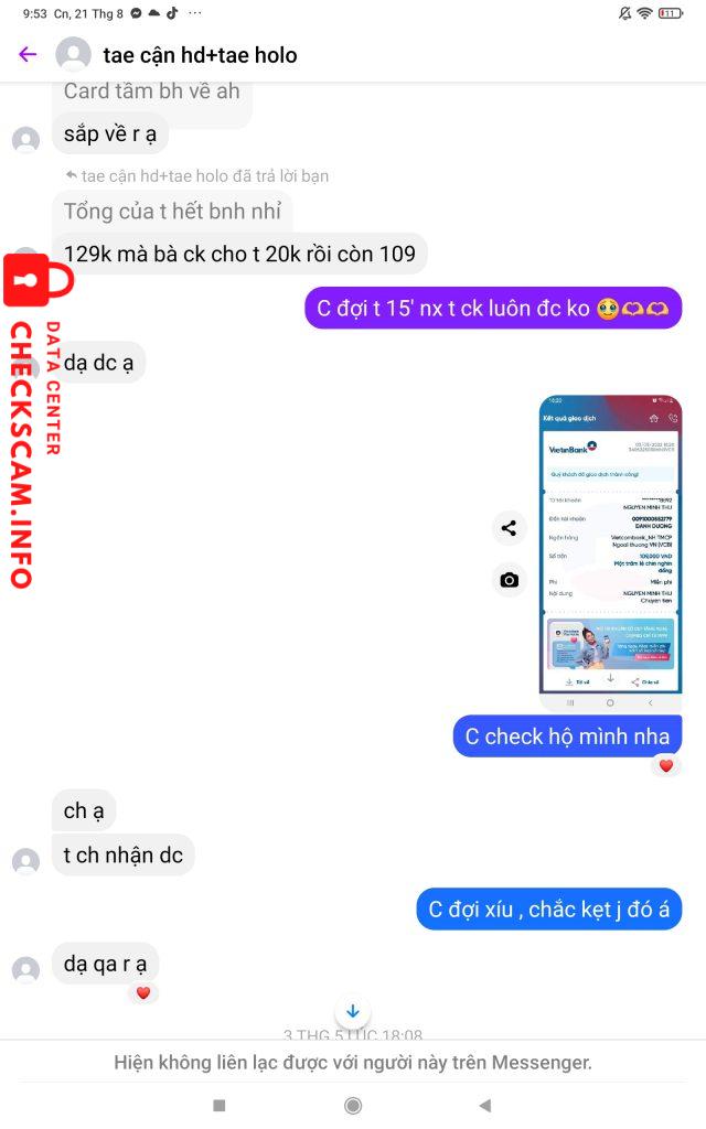 Evidência contra Danh Duong