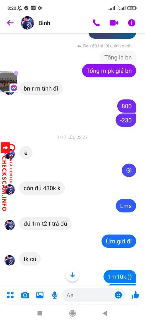 Evidência contra NGUYEN HOANG MINH