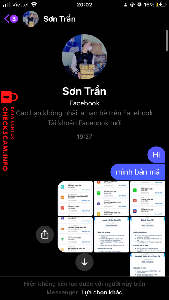 Evidência contra VU QUOC HUY