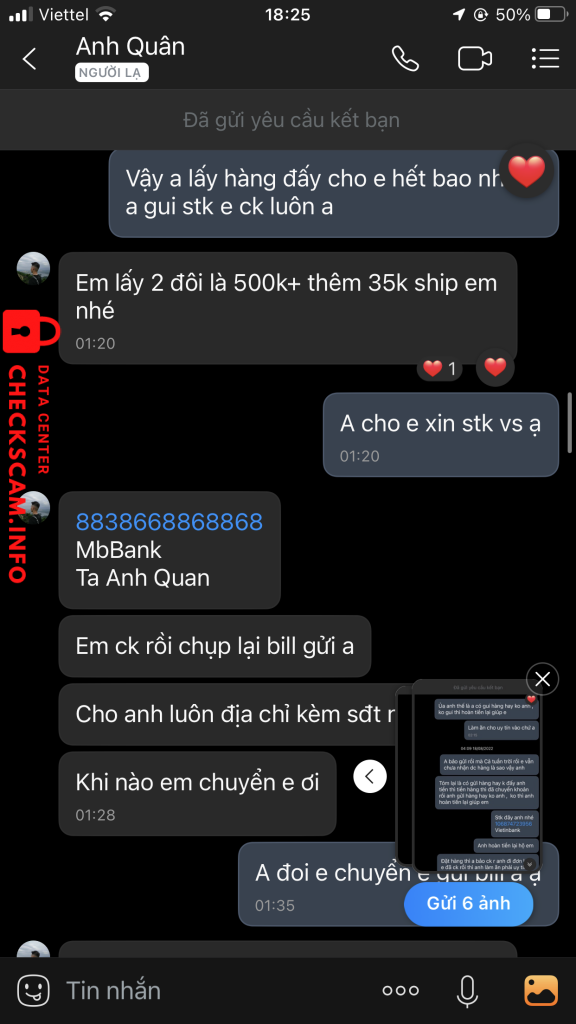 Evidência contra TẠ ANH QUÂN