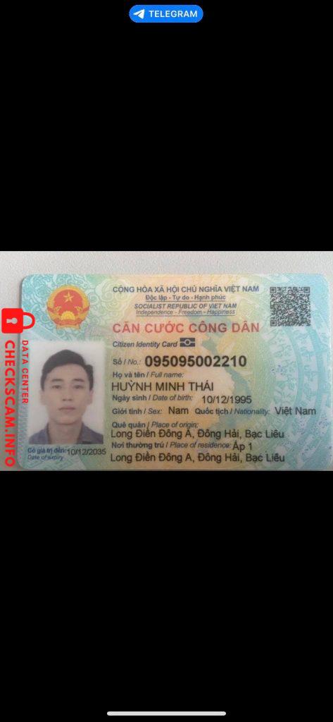 Evidência contra THACH CHI THAI