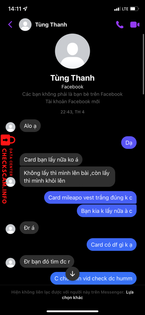 Evidência contra VO THI YEN OANH