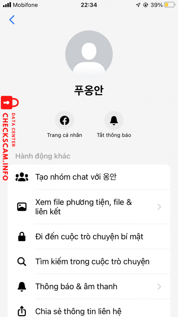 Evidência contra DƯƠNG PHƯƠNG ANH