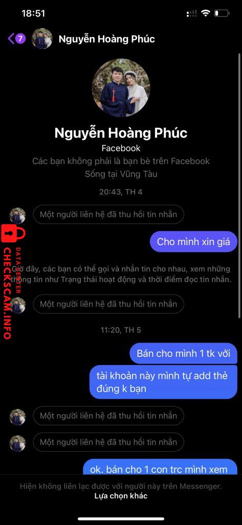 Evidência contra Nguyễn Phan Hoàng Phúc